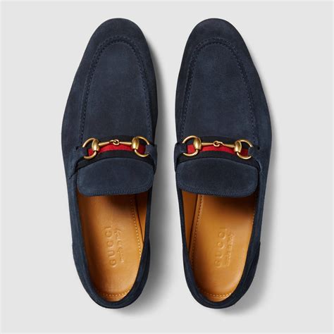 blue gucci loafers men's|gucci blue suede loafers.